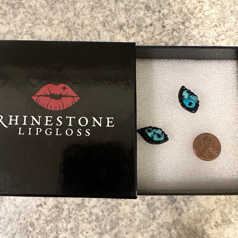 Rhinestone Lipgloss earrings